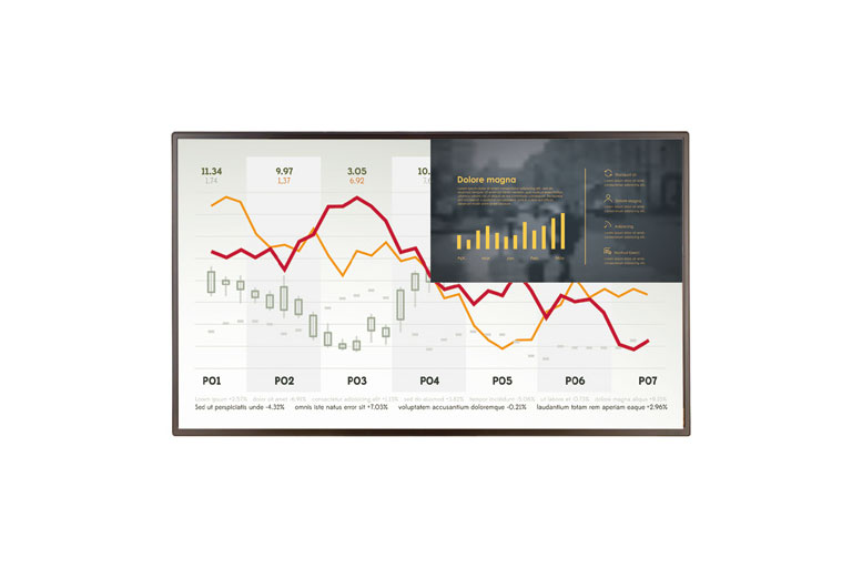Commercial Interactive Touch Panel Display